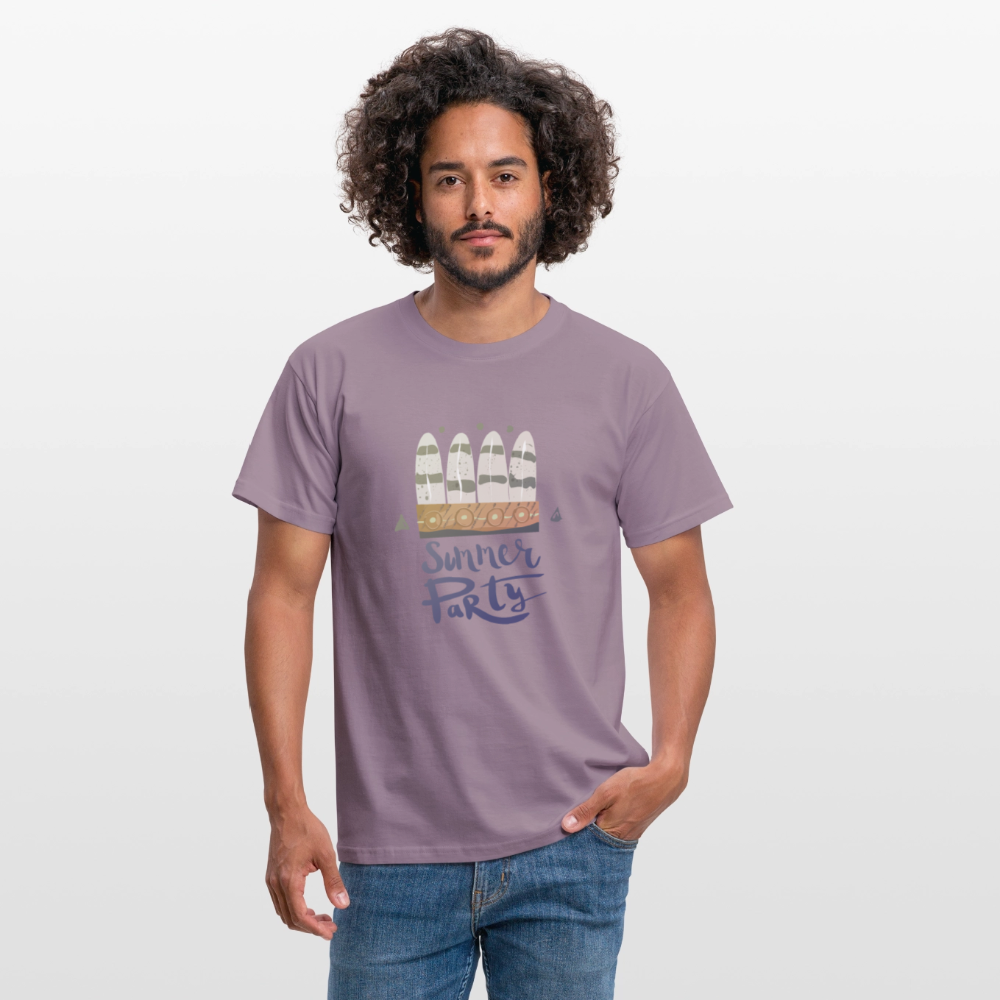 Men's T-Shirt - purple-grey