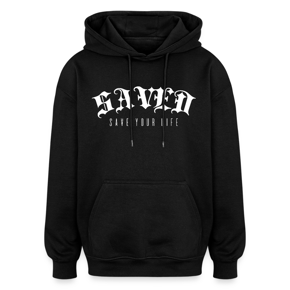 Oversized Unisex Hoodie - black