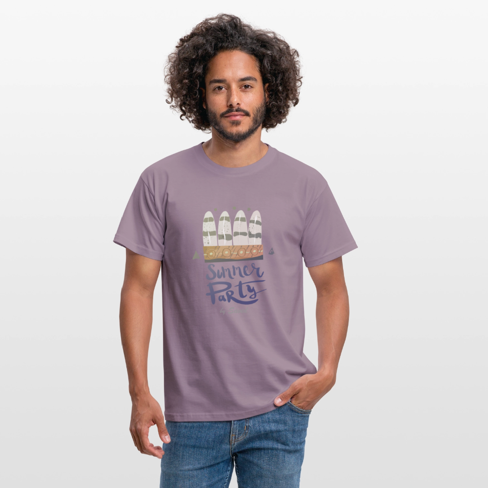 Men's T-Shirt - purple-grey 