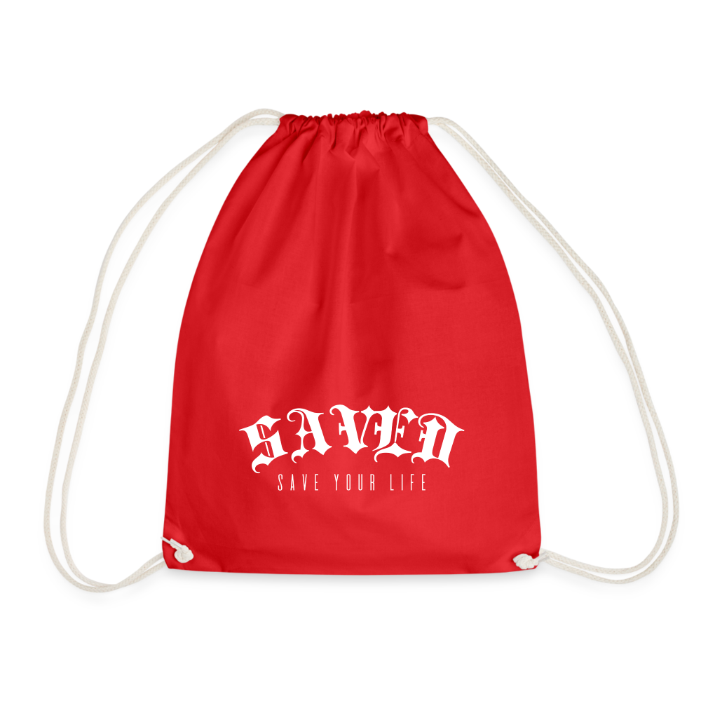 Drawstring Bag - red