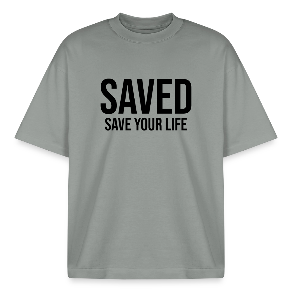 Camiseta Heavyweight Boxy Unisex - misty grey