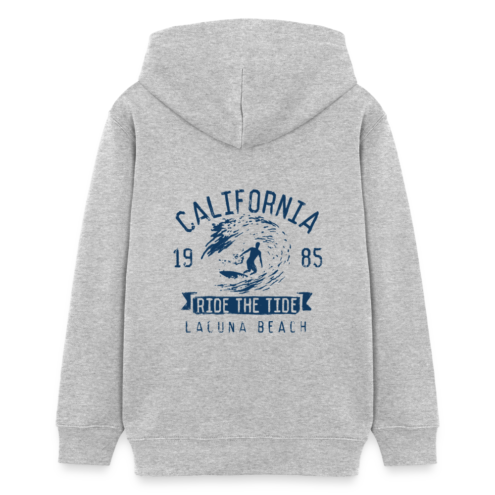 Sudadera Infantil Premium con Capucha CALIFORNIA - heather grey