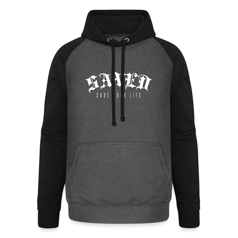 Unisex Baseball Hoodie - graphite/black