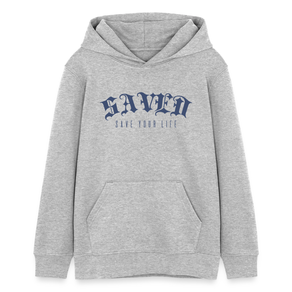 Sudadera Infantil Premium con Capucha LAGUNA BEACH - heather grey