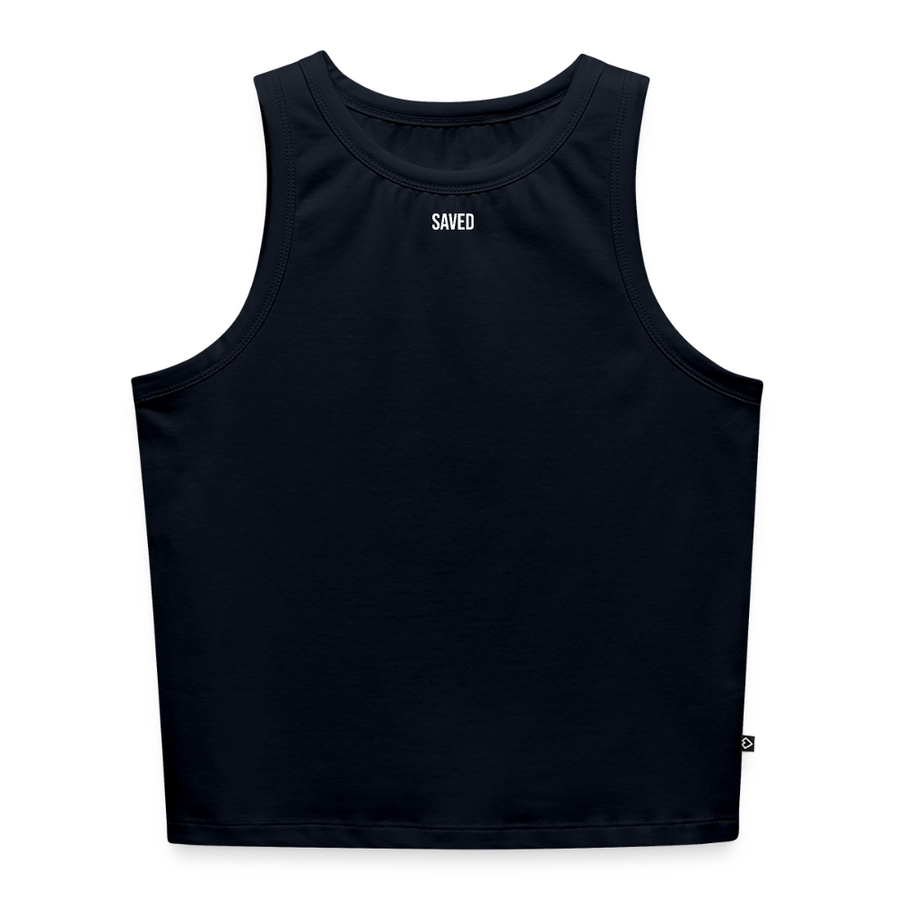 Women's Cropped Tank Top - navy