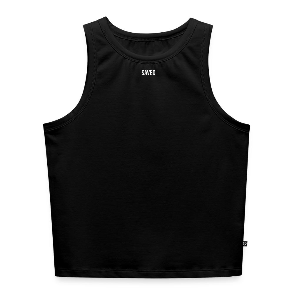 Women's Cropped Tank Top - black