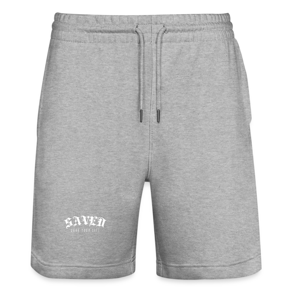 Stanley/Stella Trainer Unisex Organic Jogging Shorts - heather grey