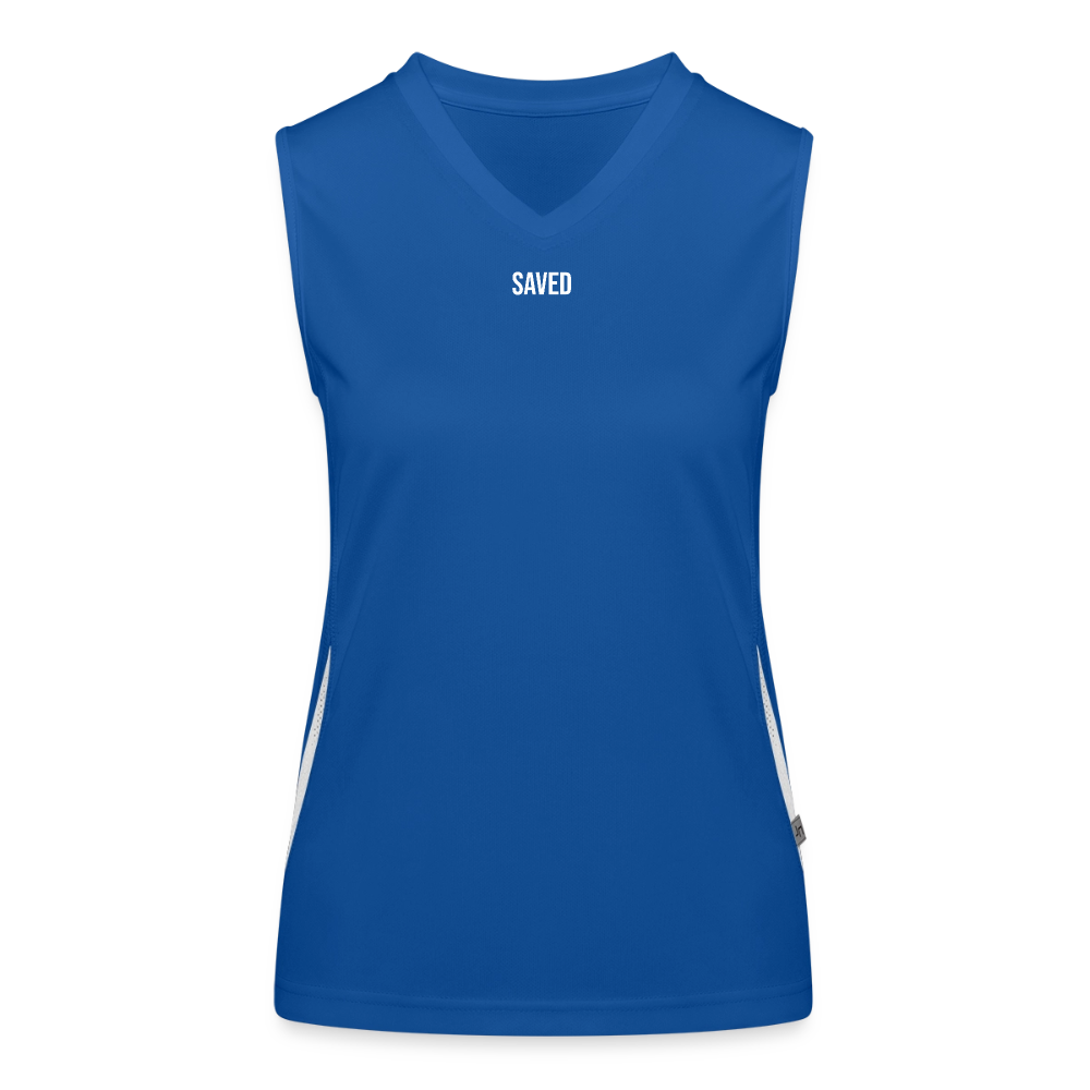 Women's Functional Contrast Tank Top - royal/white
