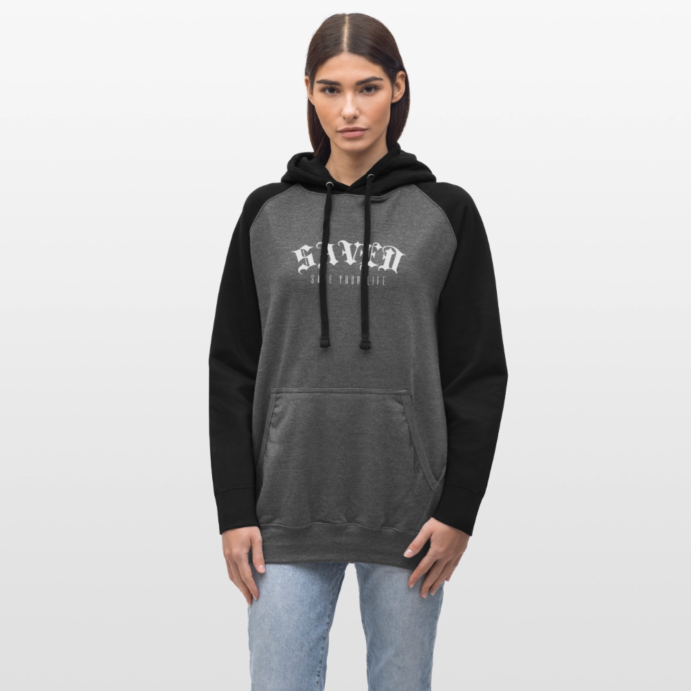 Unisex Baseball Hoodie - graphite/black