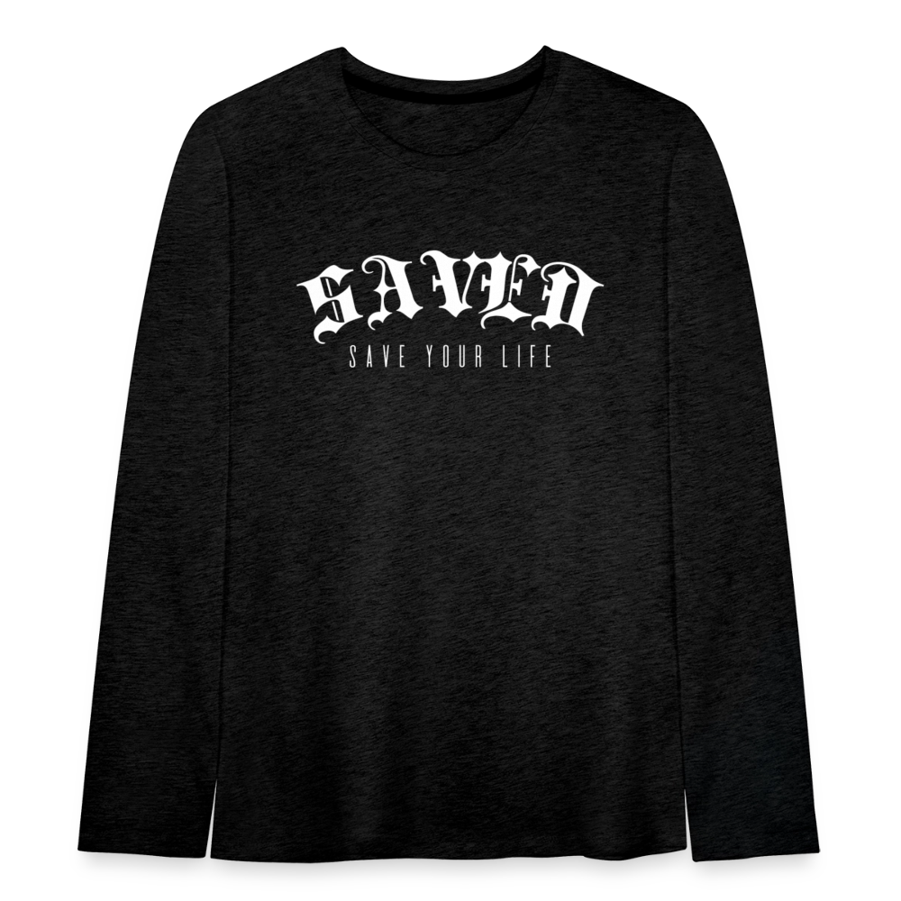 Teenagers' Premium Longsleeve Shirt - charcoal grey