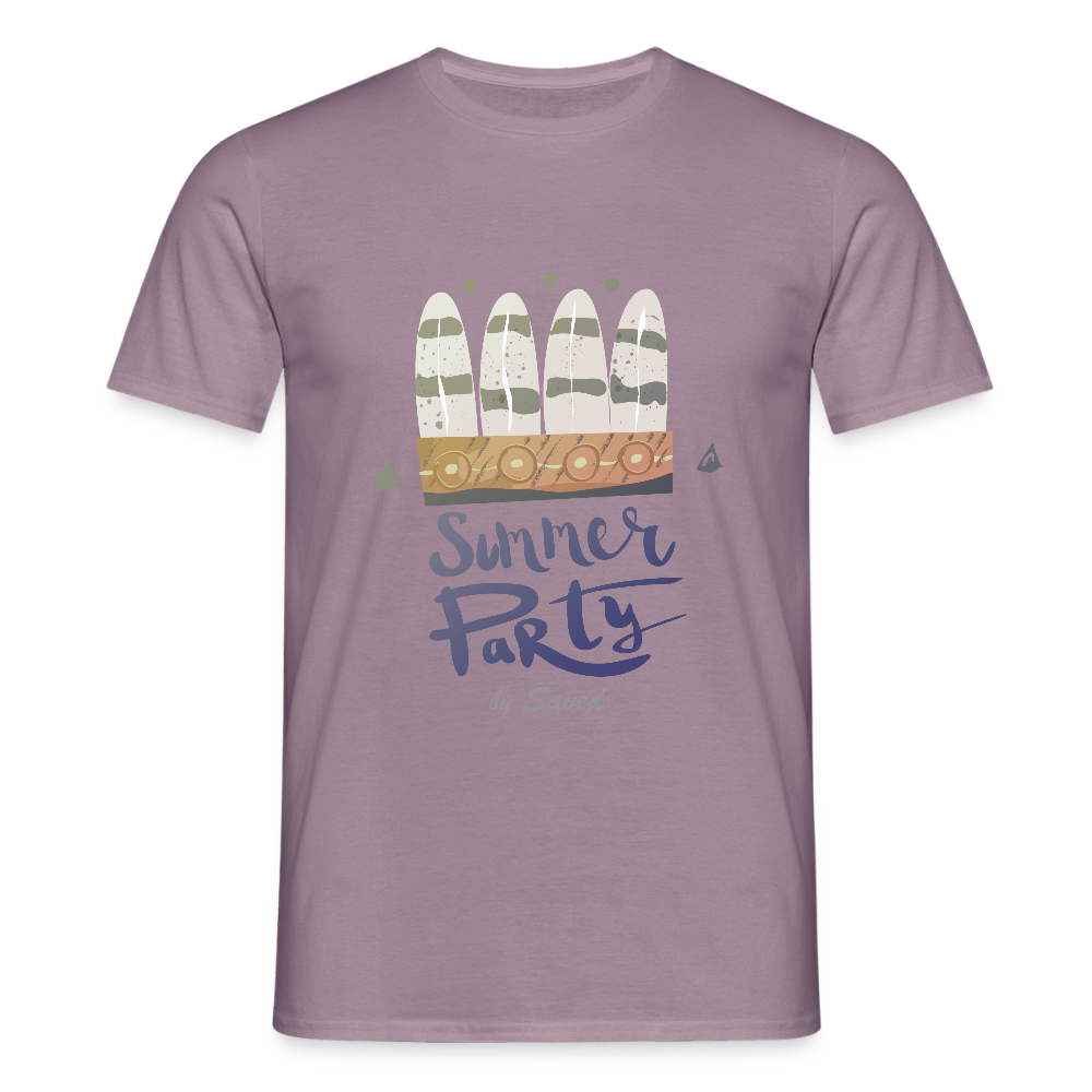 Men's T-Shirt - purple-grey 