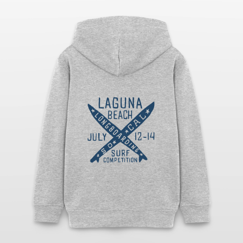 Sudadera Infantil Premium con Capucha LAGUNA BEACH - heather grey