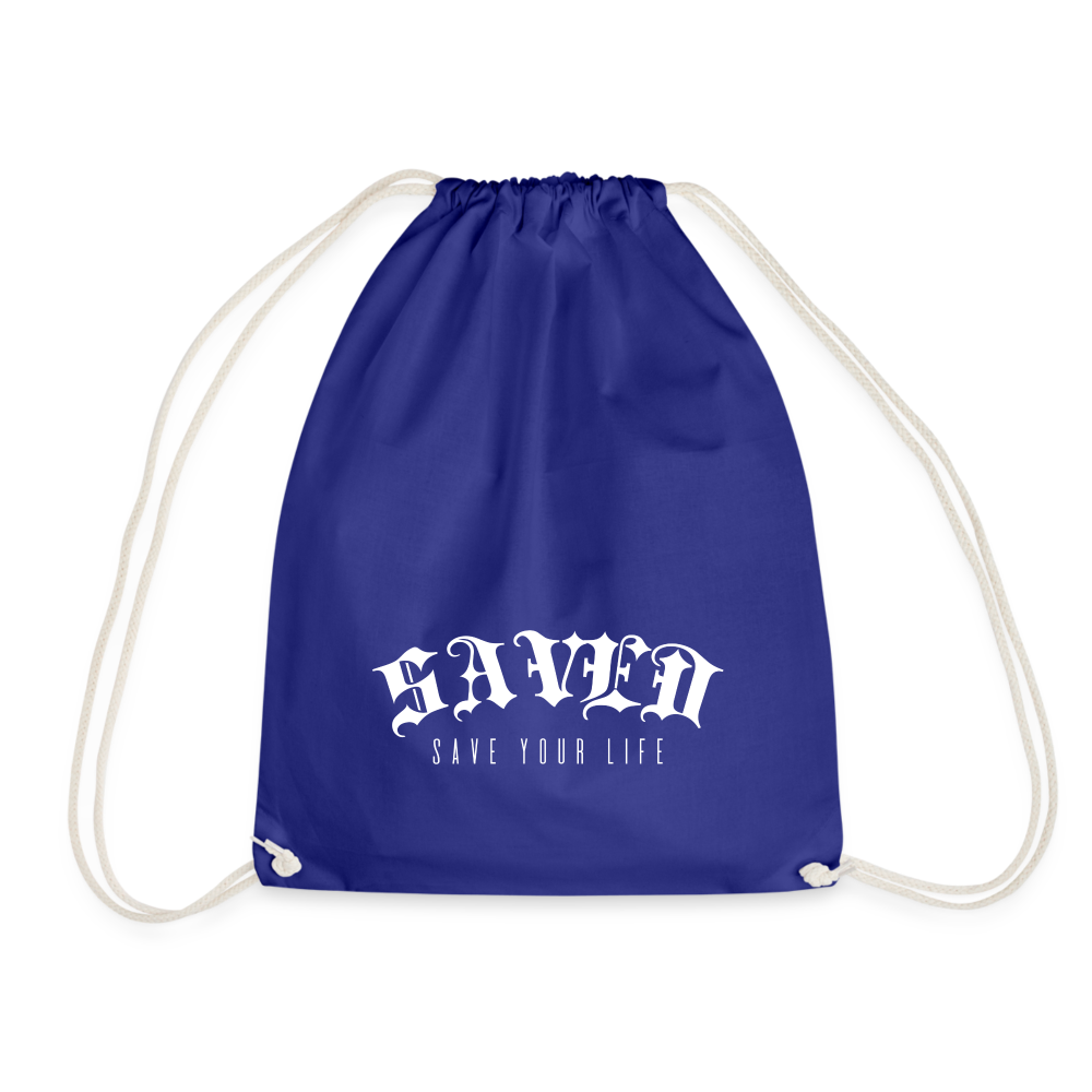 Drawstring Bag - royal blue