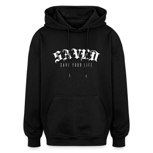 Oversized Unisex Hoodie - black