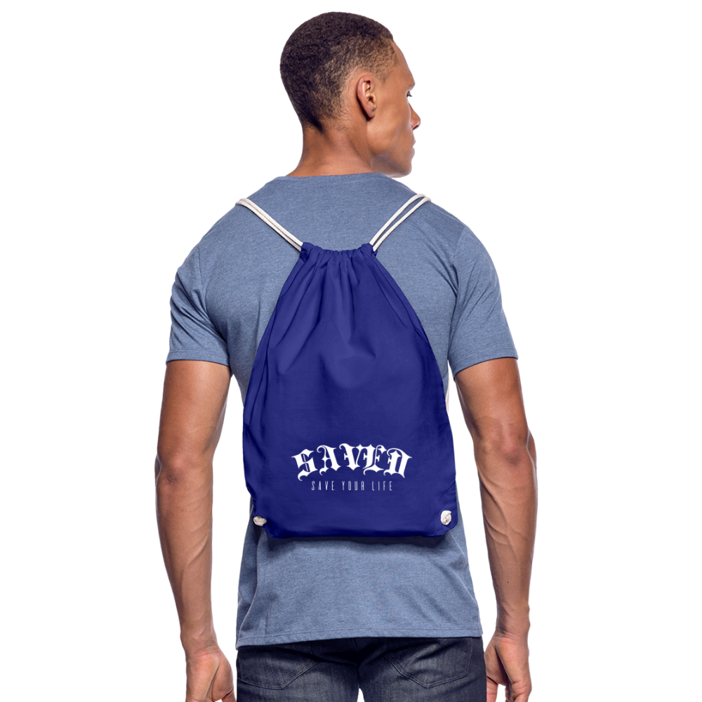 Drawstring Bag - royal blue