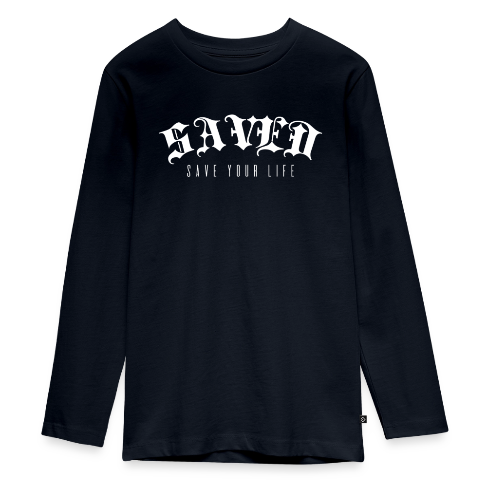 Teenagers' Premium Longsleeve Shirt - navy