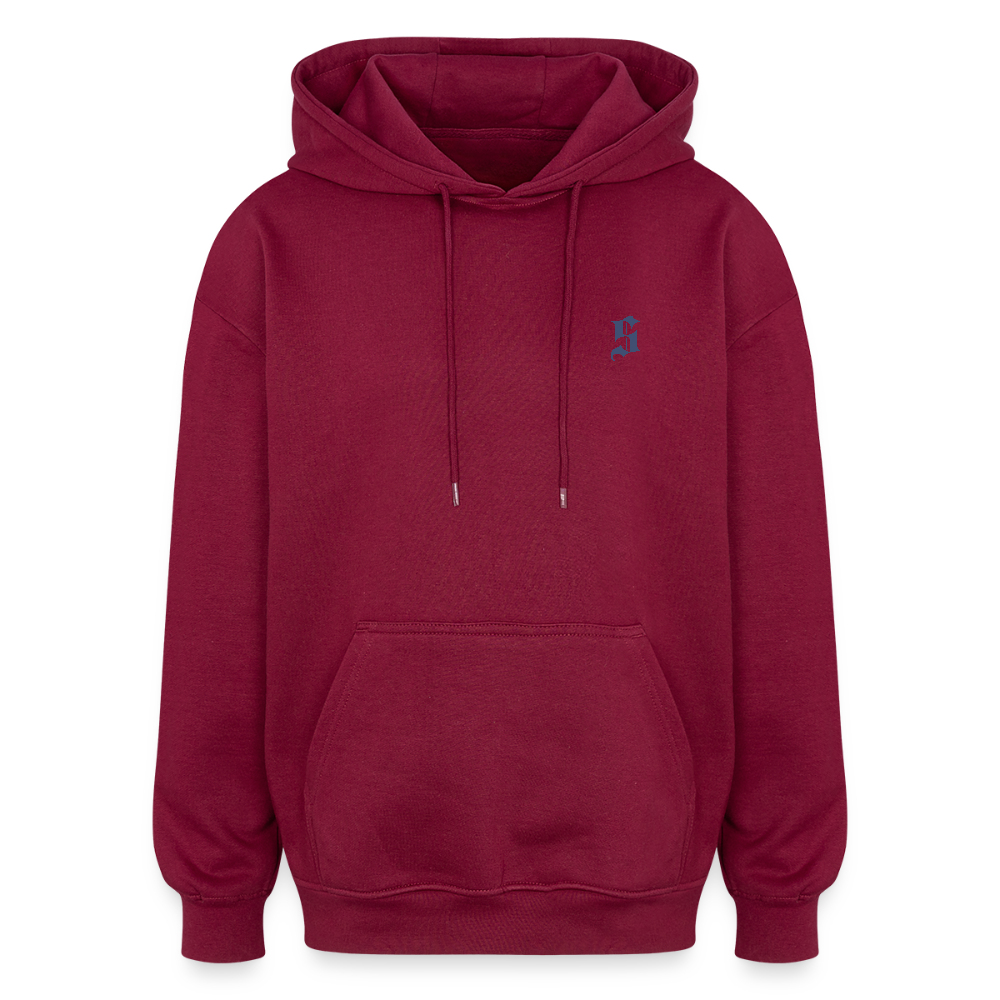 Oversized Unisex Hoodie - burgundy