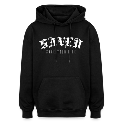 Oversized Unisex Hoodie - black