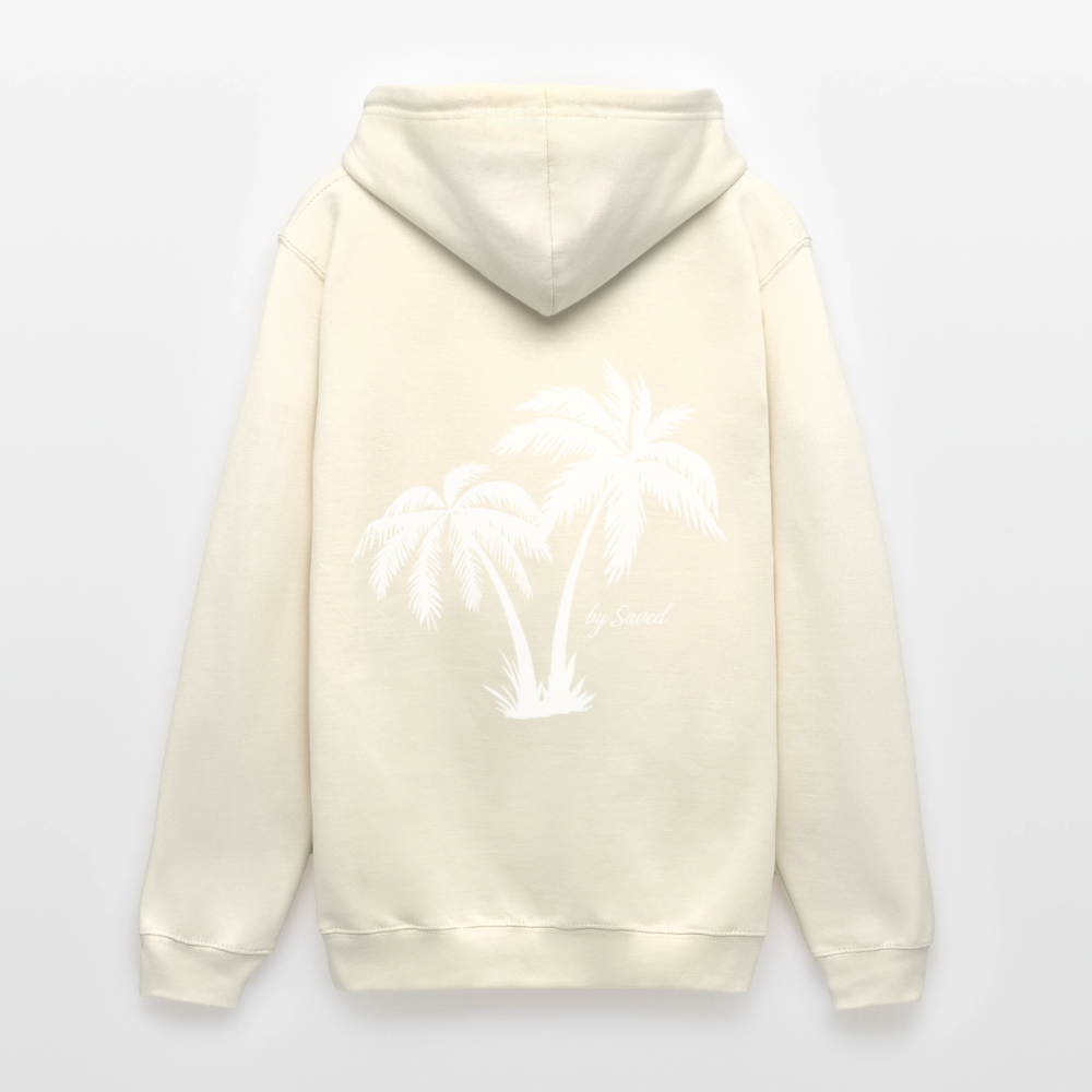Unisex Hoodie Palm tree - vanilla
