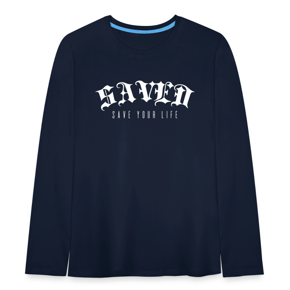 Teenagers' Premium Longsleeve Shirt - navy