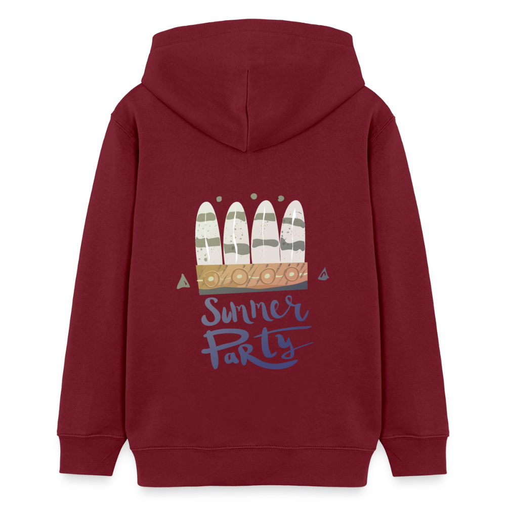 Sudadera Infantil Premium con Capucha CALIFORNIA - burgundy