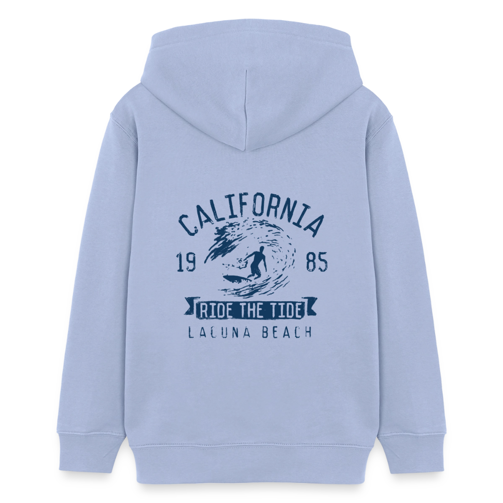 Sudadera Infantil Premium con Capucha CALIFORNIA - sky