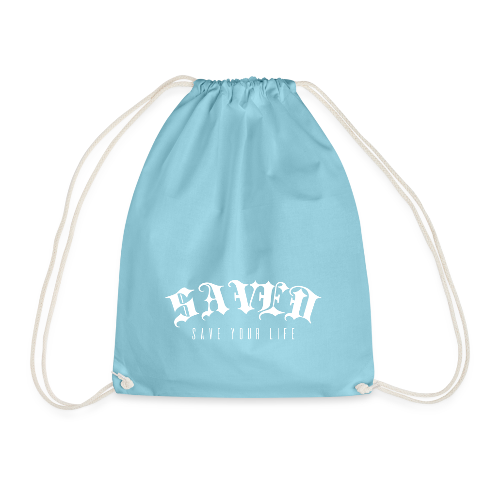 Drawstring Bag - aqua