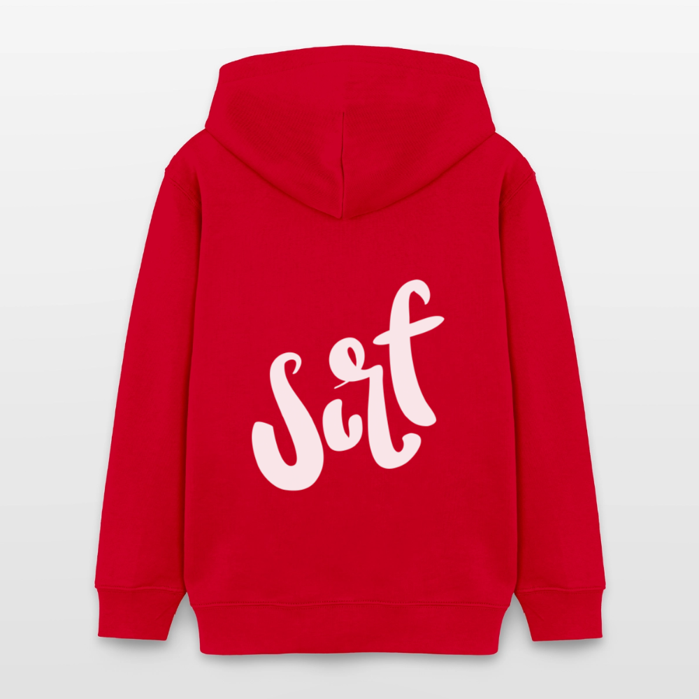 Sudadera Infantil Premium con Capucha SURF - red