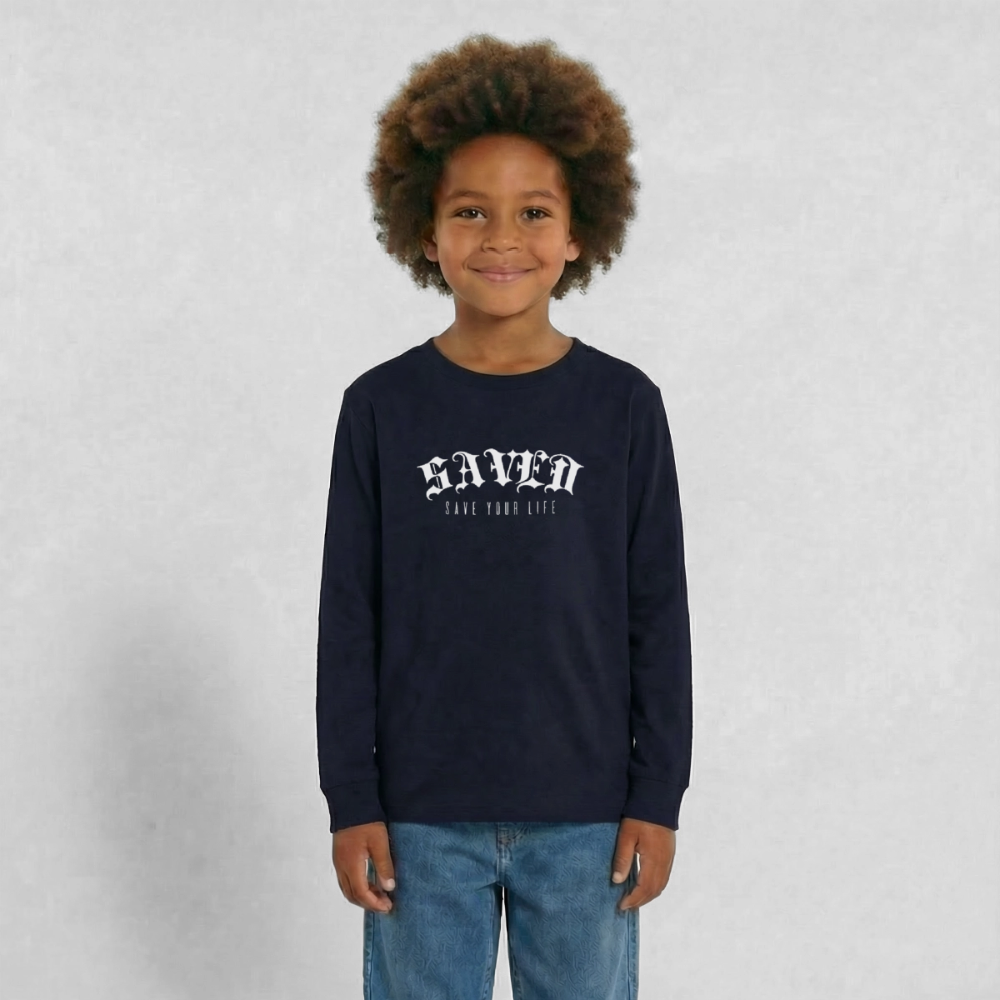 Teenagers' Premium Longsleeve Shirt - navy