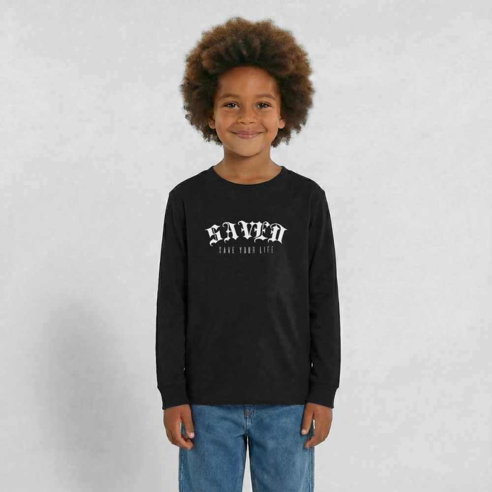 Teenagers' Premium Longsleeve Shirt - black