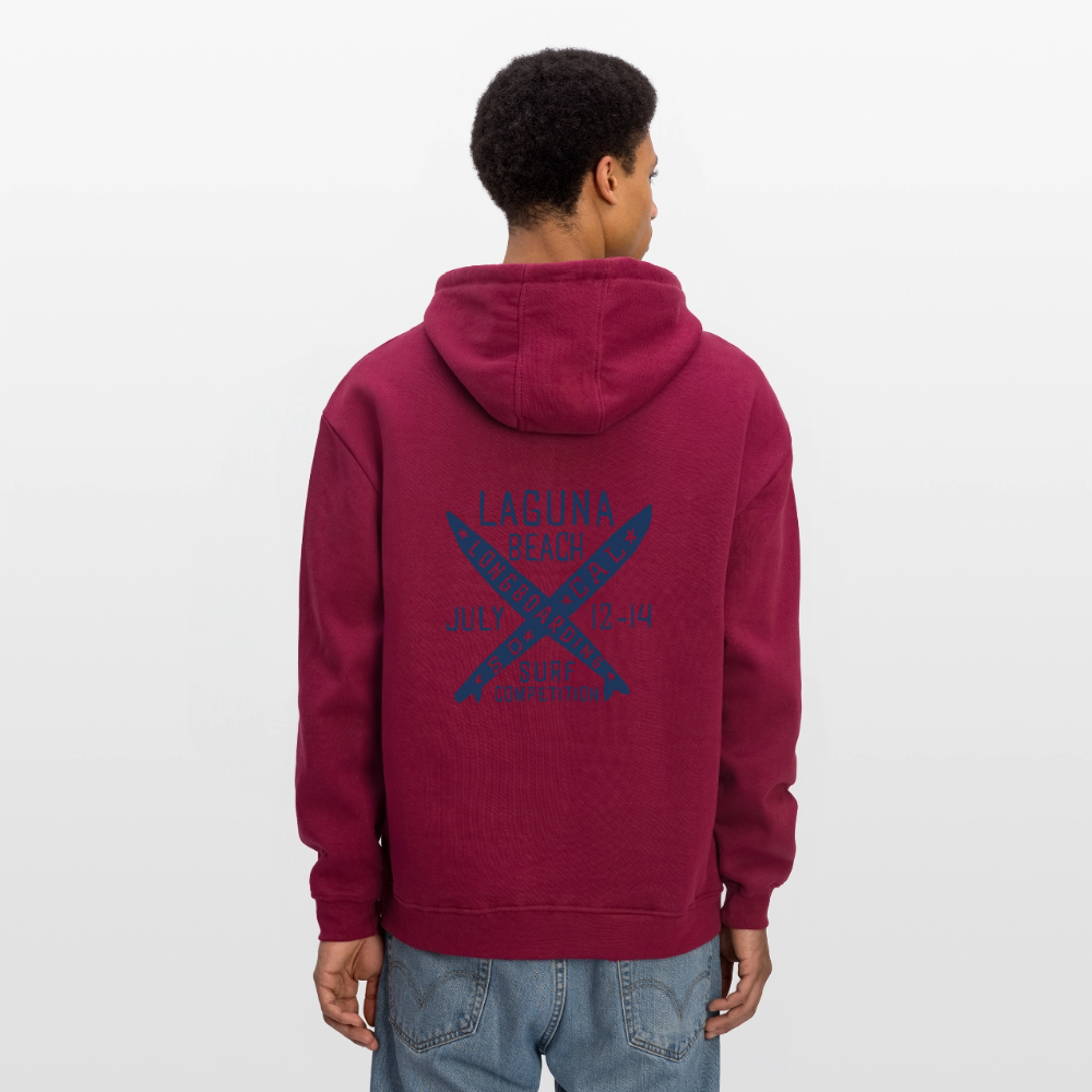 Oversized Unisex Hoodie - burgundy