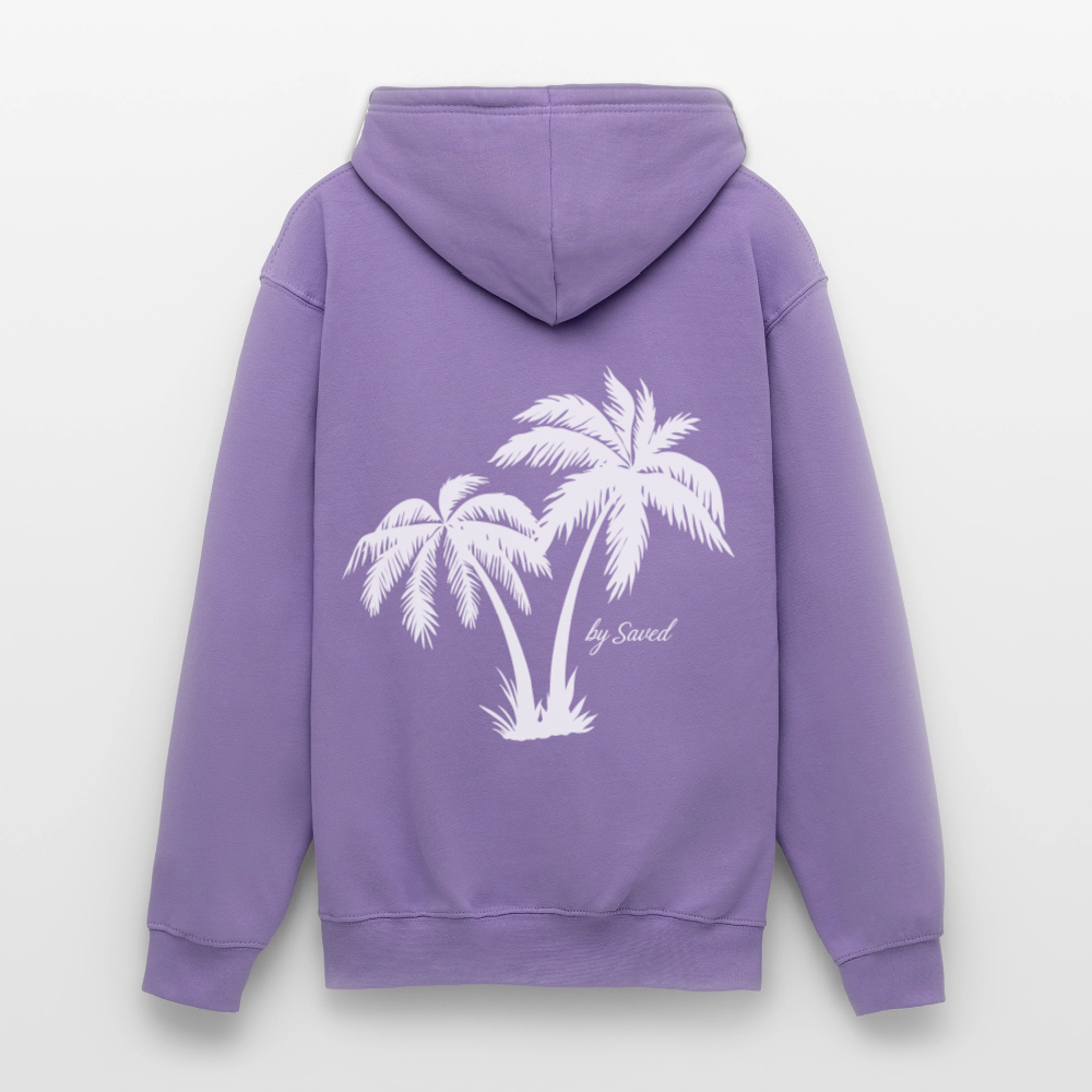 Unisex Hoodie Palm tree - lavender