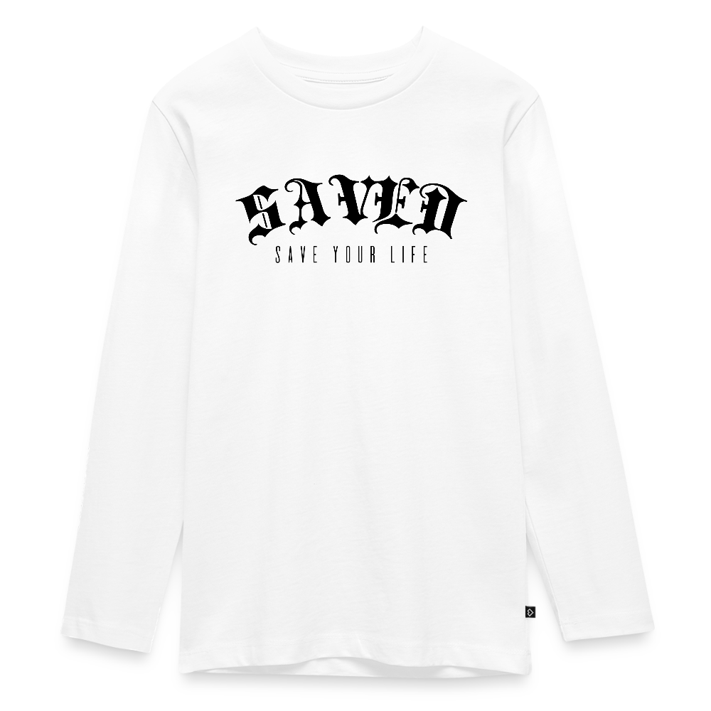 Teenagers' Premium Longsleeve Shirt - white