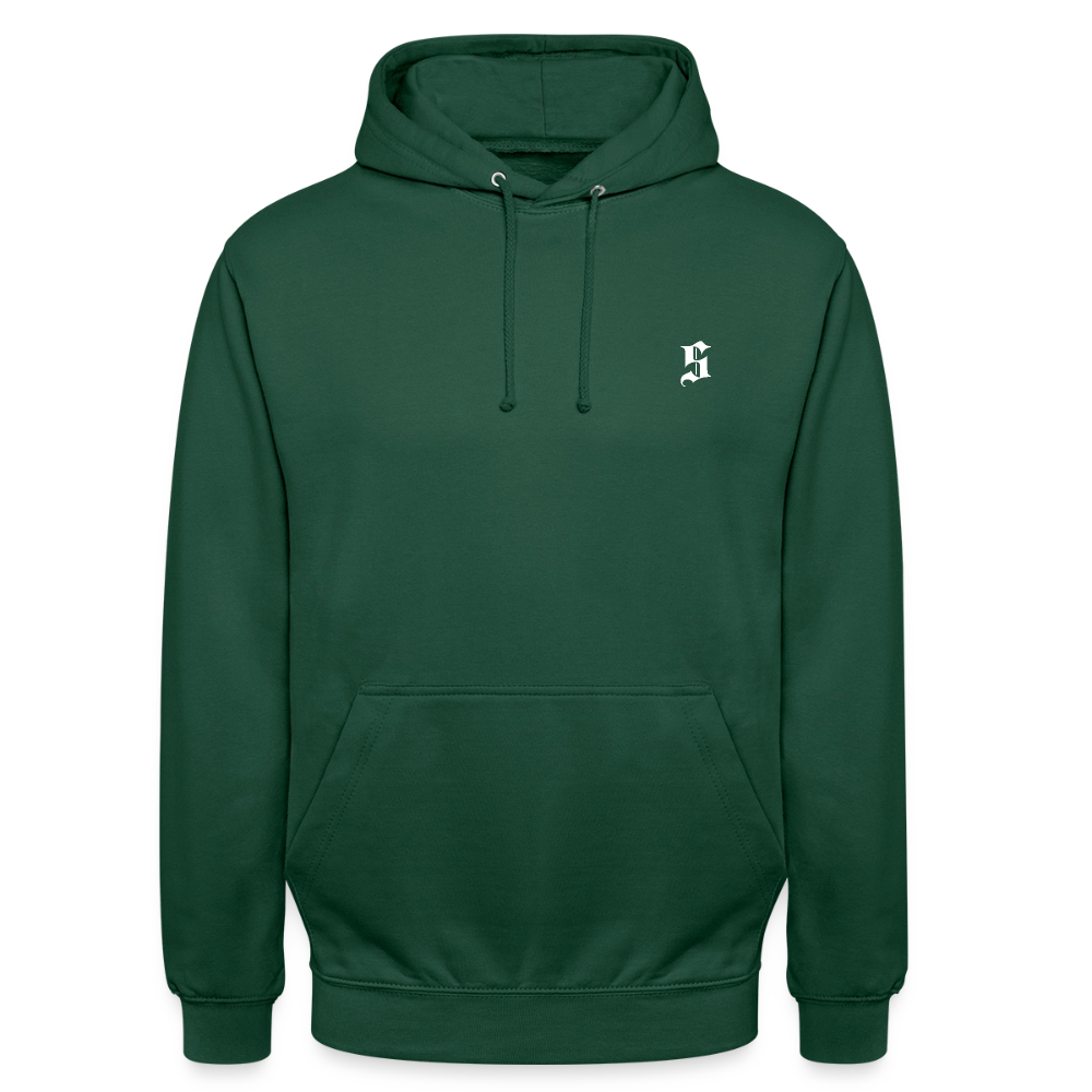 Unisex Hoodie Palm tree - bottle green