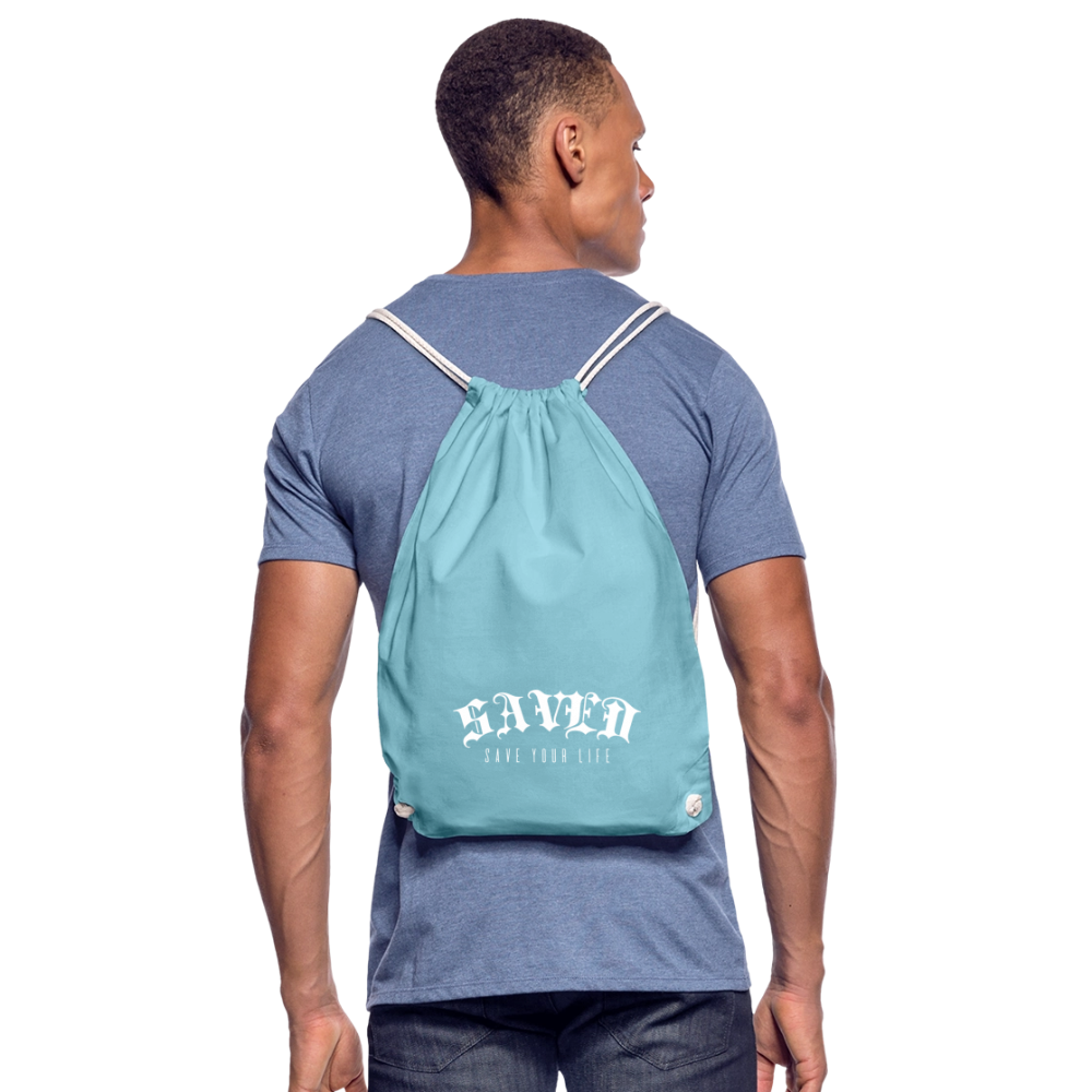 Drawstring Bag - aqua