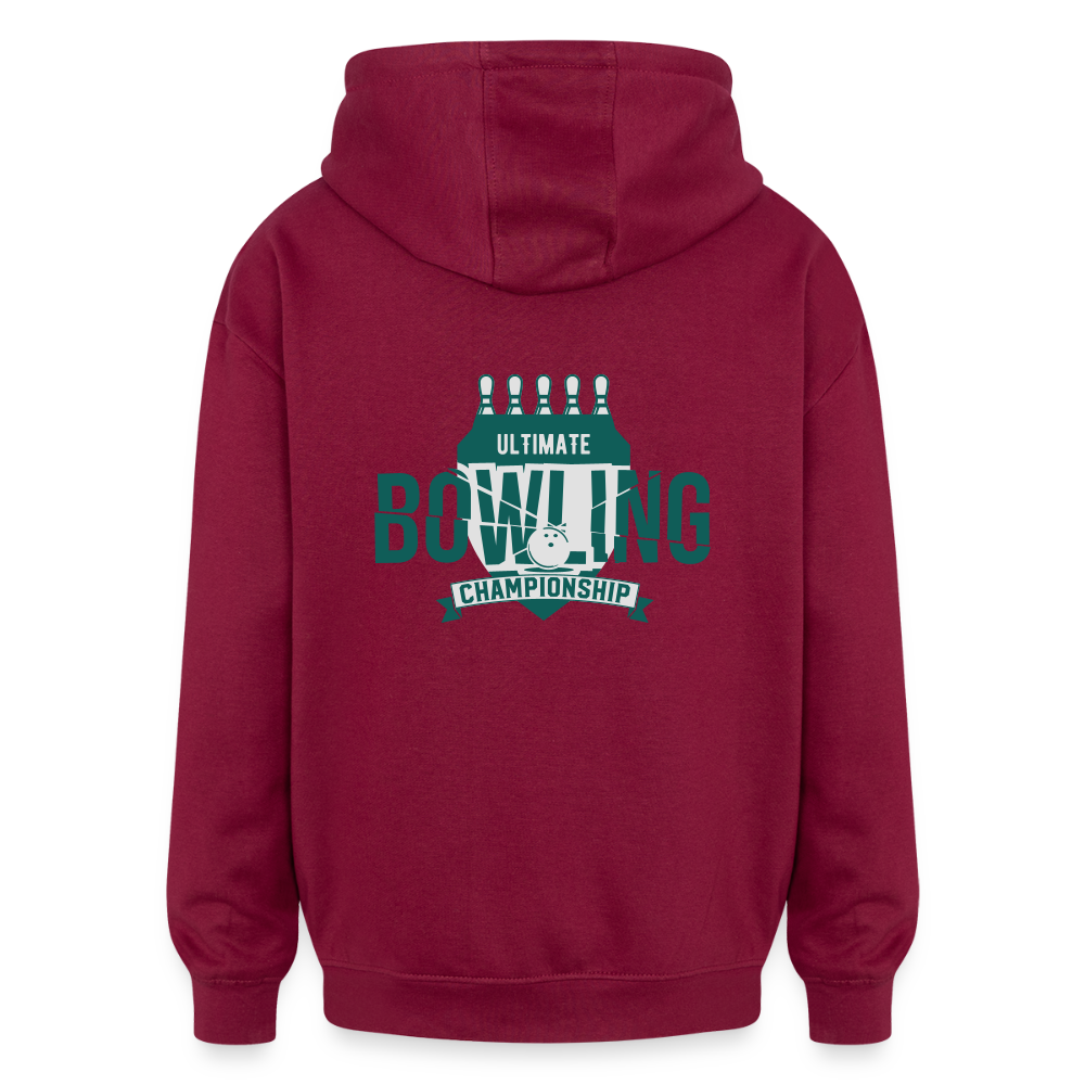 Oversized Unisex Hoodie - burgundy