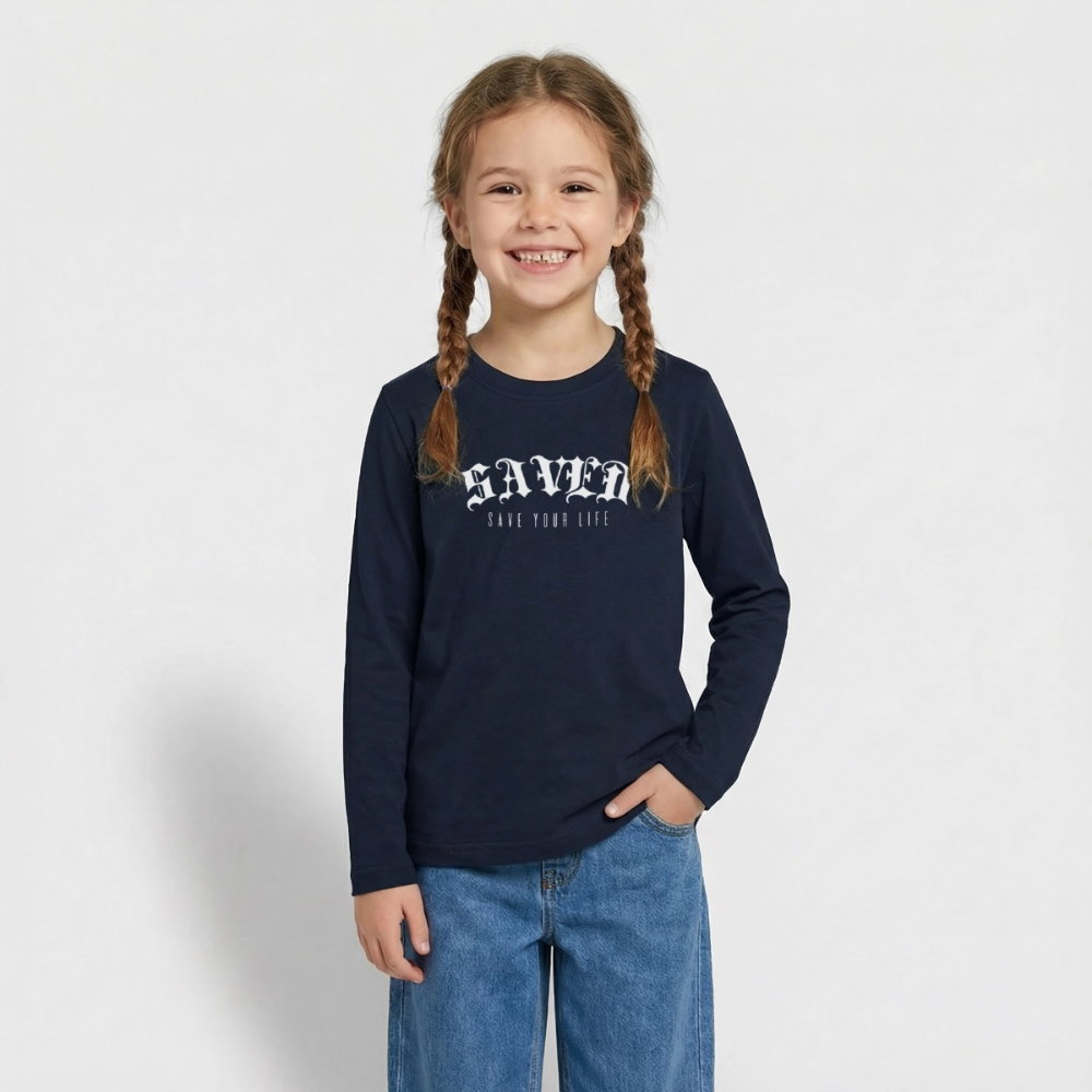 Teenagers' Premium Longsleeve Shirt - navy