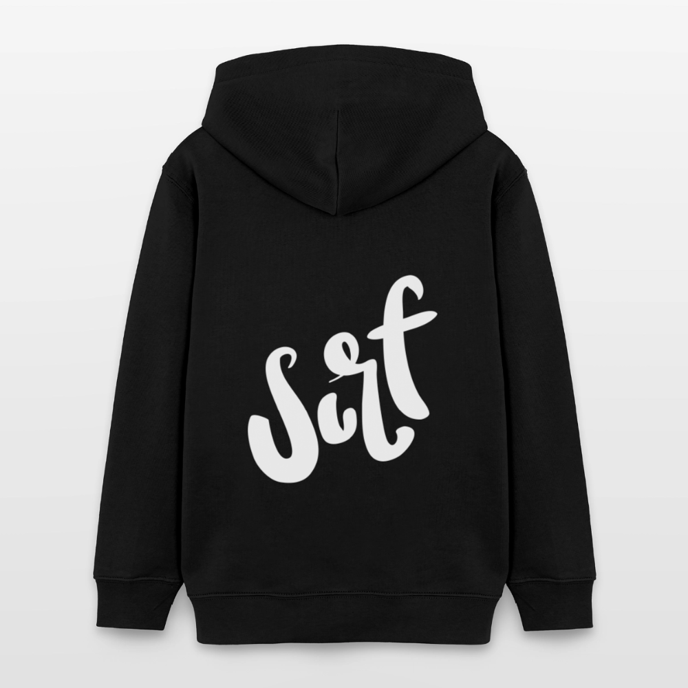 Sudadera Infantil Premium con Capucha SURF - black