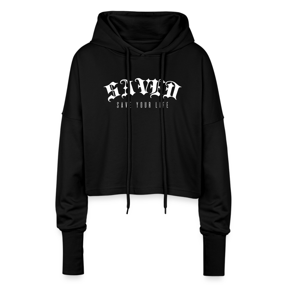 Cropped Women’s Hoodie - black