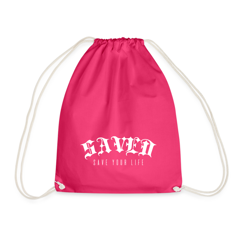 Drawstring Bag - fuchsia