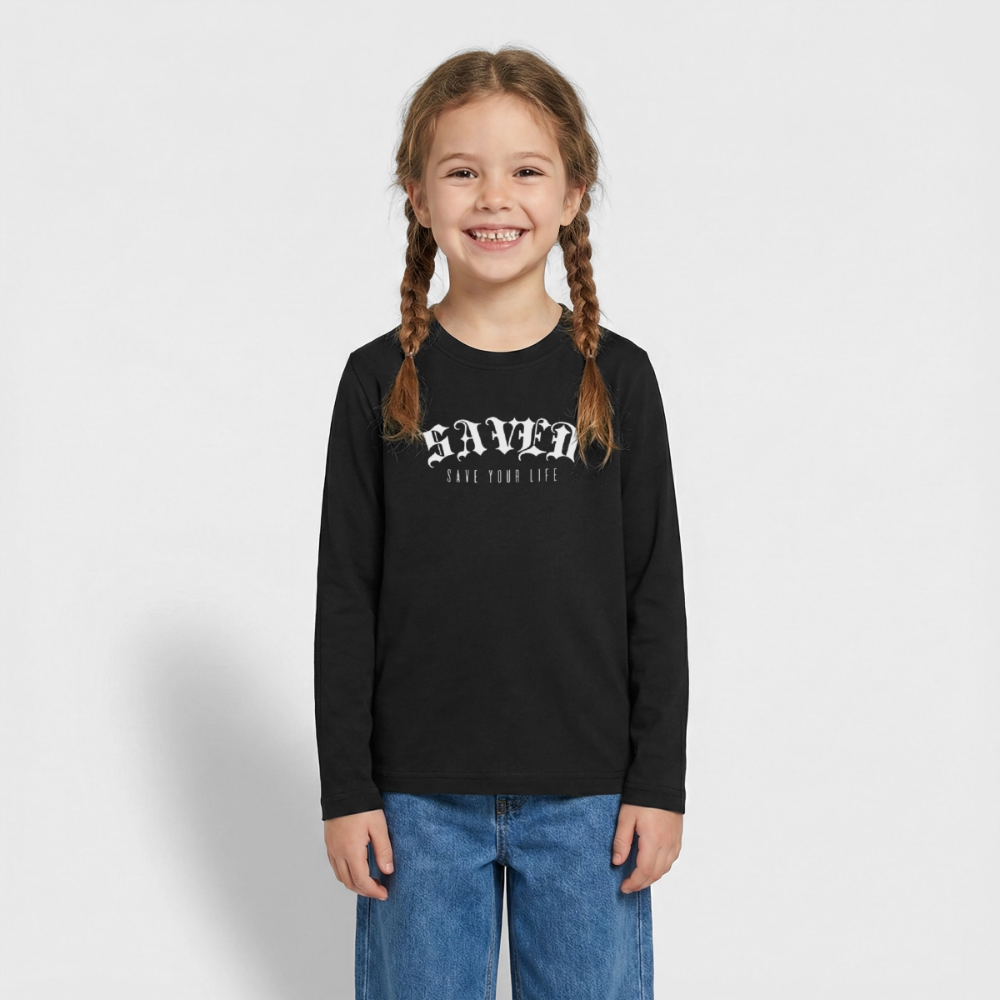 Teenagers' Premium Longsleeve Shirt - black