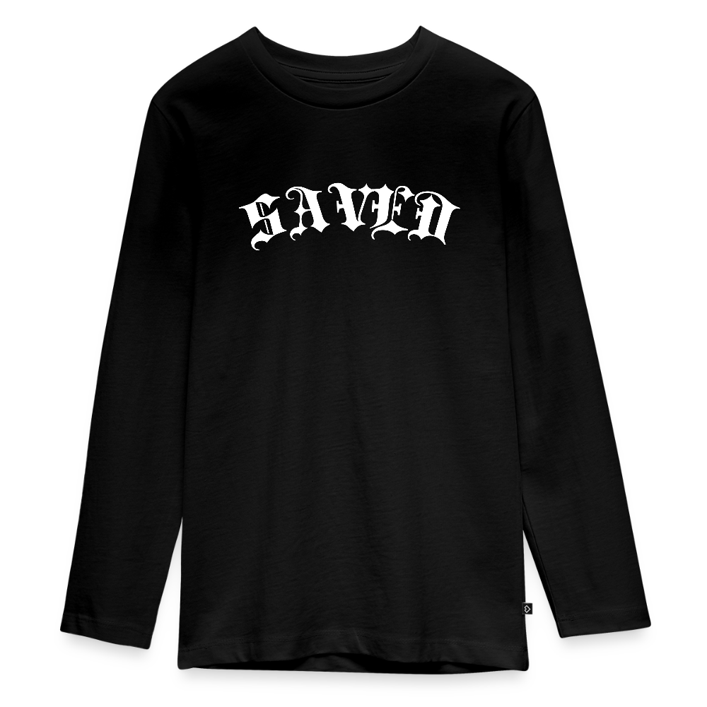 Teenagers' Premium Longsleeve Shirt - black
