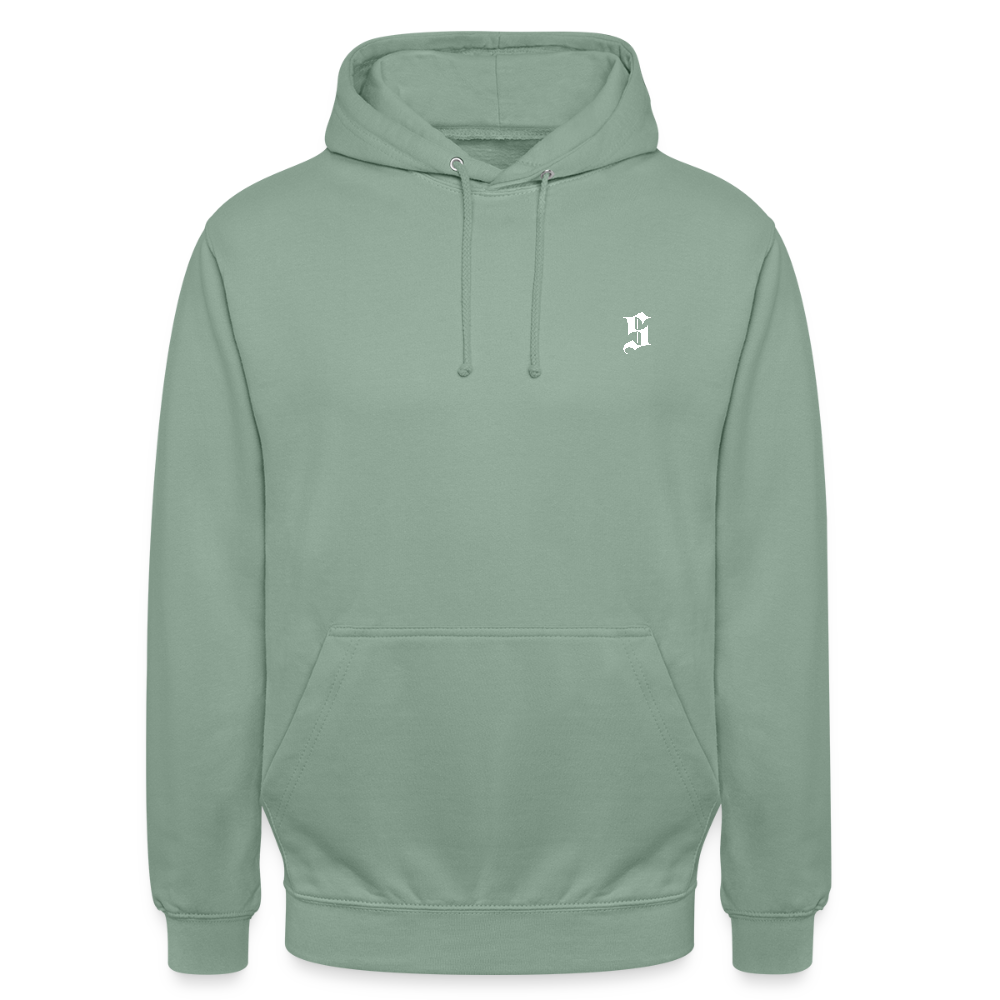 Unisex Hoodie Palm tree - steel green