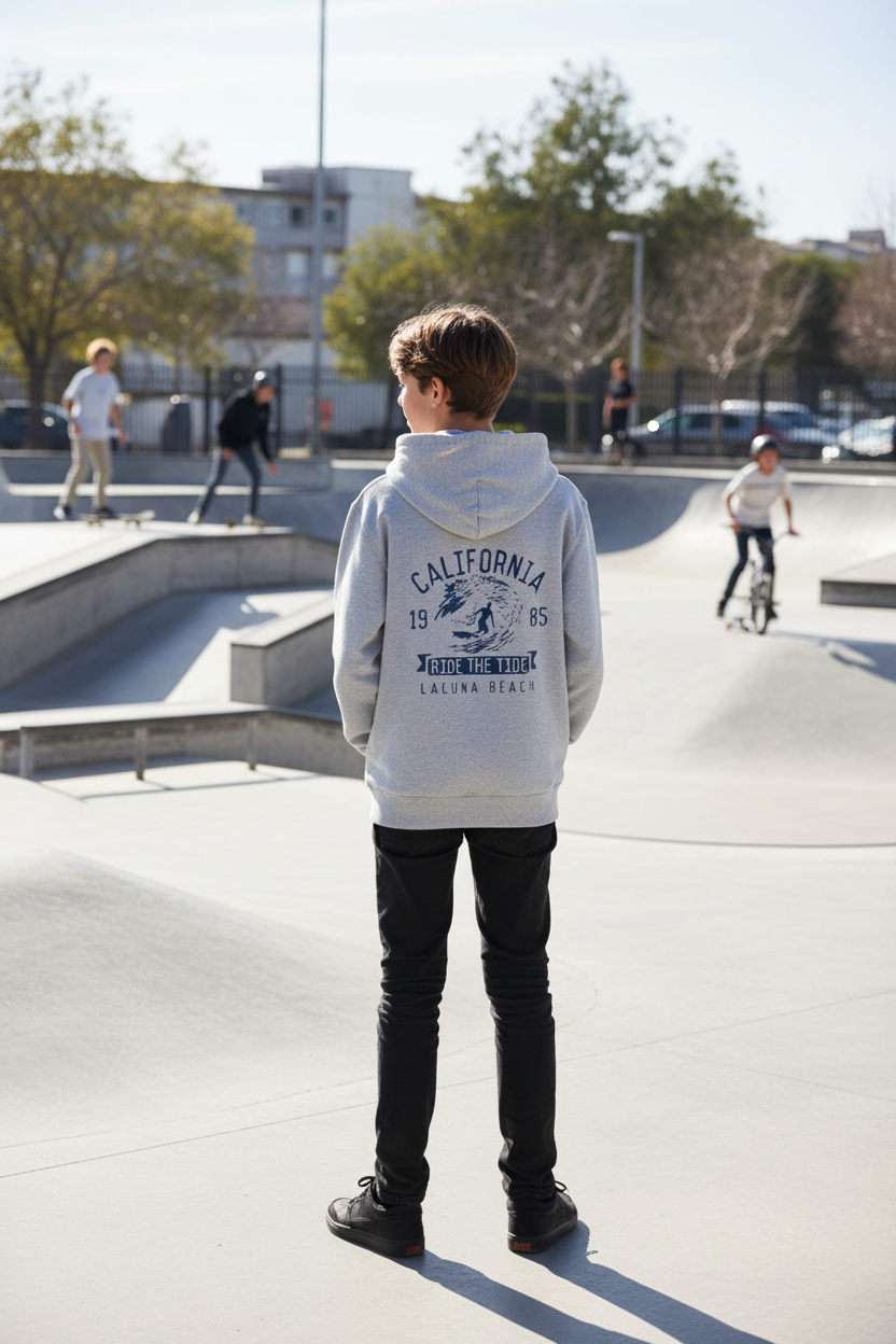 Chico adolescente - espalda con diseño California