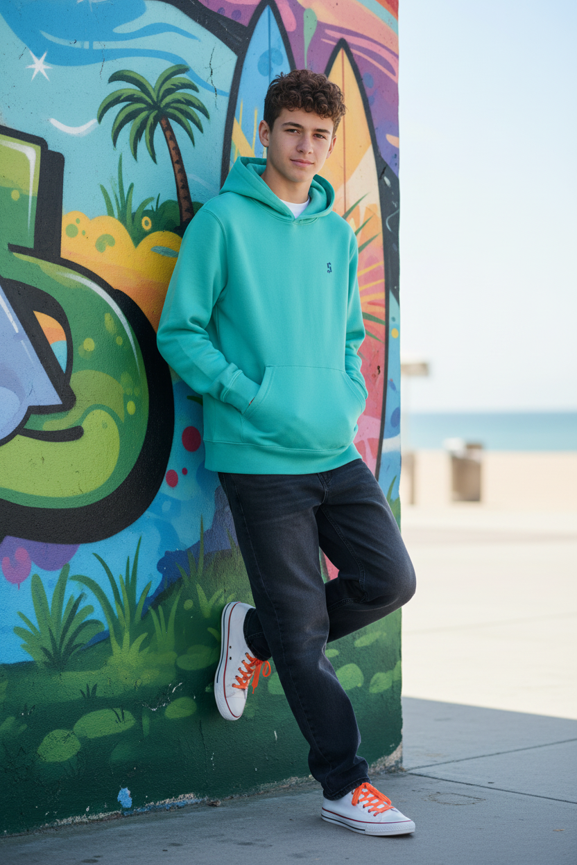 Chico adolescente - Malibu Beach turquesa frente