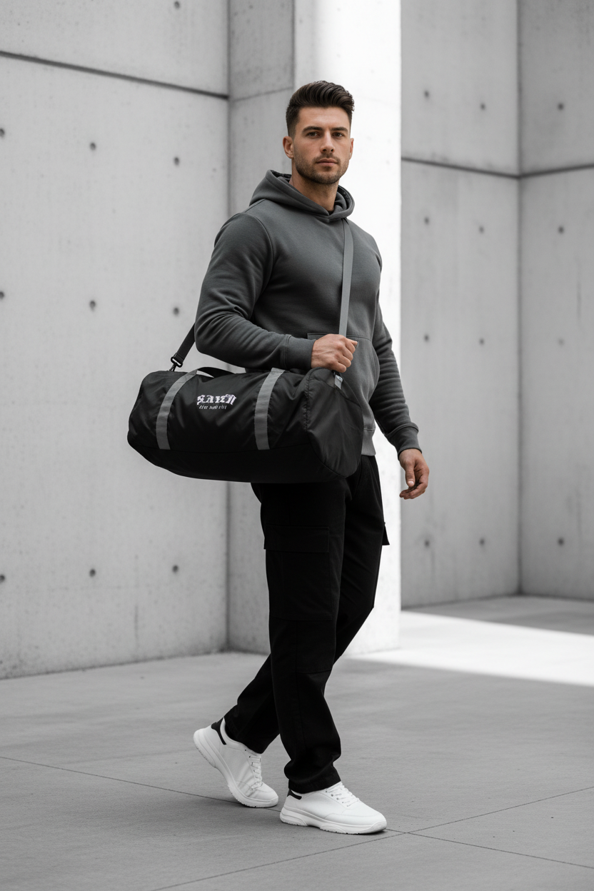 Modelo masculino bolsa deporte