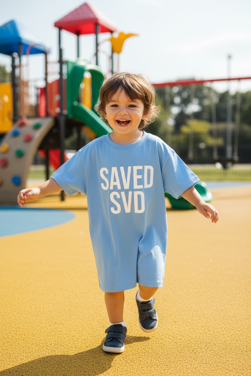 Niño camiseta azul SAVED SVD
