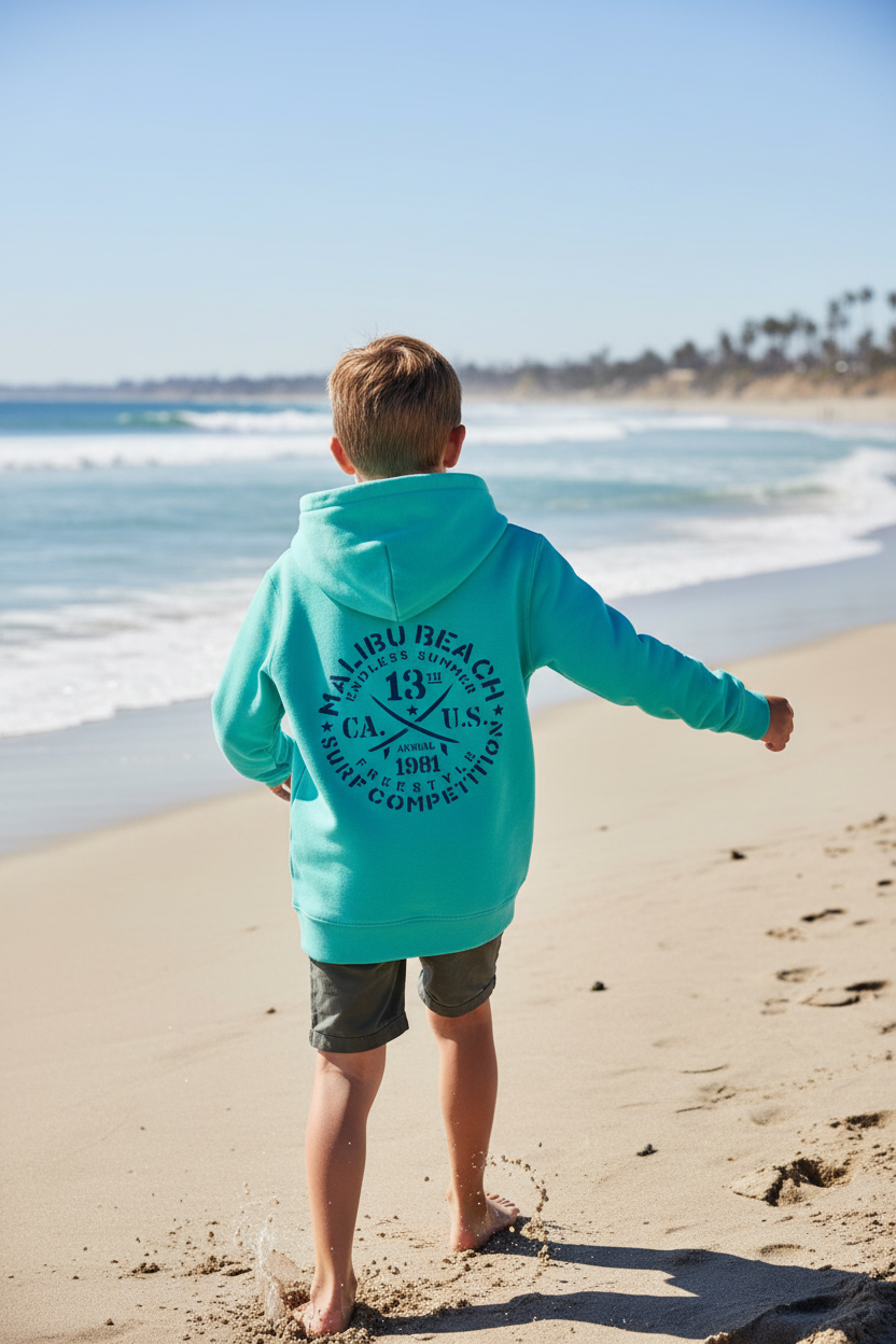 Niño - Malibu Beach turquesa espalda