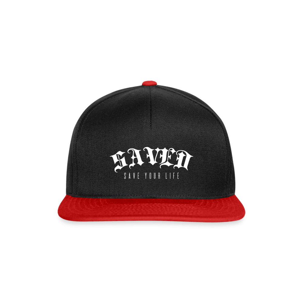 Snapback Cap - black/red