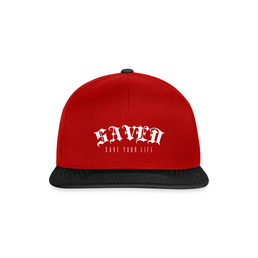 Snapback Cap - red/black